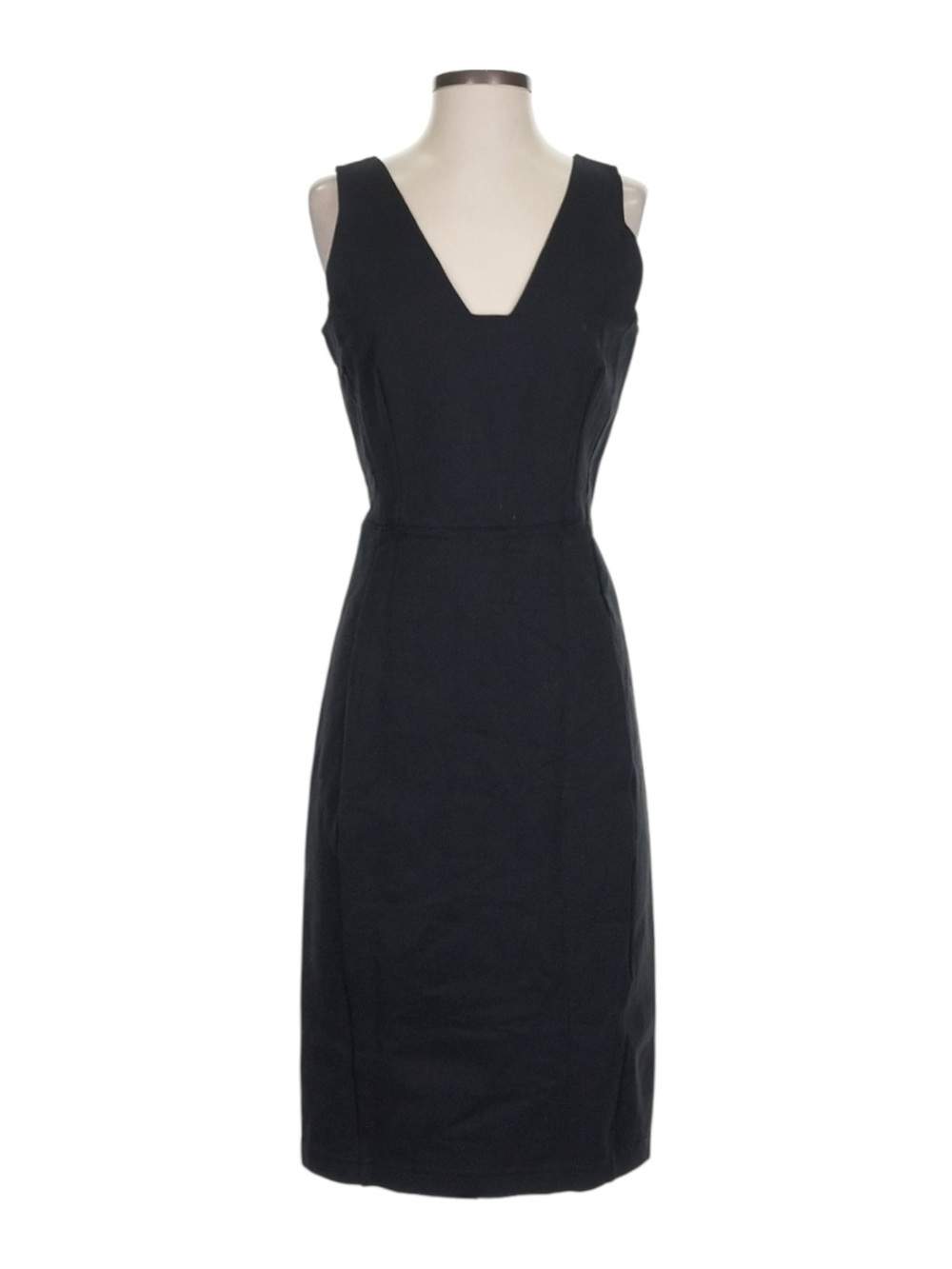 Betabrand Black Ponte Sheath Dress Sleeveless Stretch Career NWT S